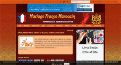 Desktop Screenshot of mariage-franco-marocain.net